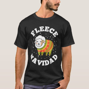 T-shirt Fleece Navidad ! Laine de mouton amusante