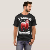 T-shirt Fleece Navidad Mouton de Noël Lamb Feliz Xmas Pu (Devant entier)