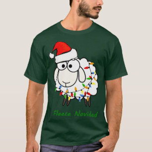 T-shirt Fleece Navidad Sheep de Noël