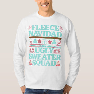 T-shirt Fleece Navidad, Ugly Sweater Squad