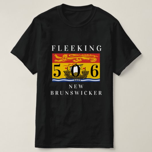 T-shirt Fleeking Nouveau-Brunswick Nouveau-Brunswick perso (Design devant)