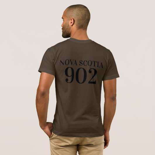 T-shirt Fleeking Nova Scotian Halifax Dartmouth 902 T-Shir (Dos entier)