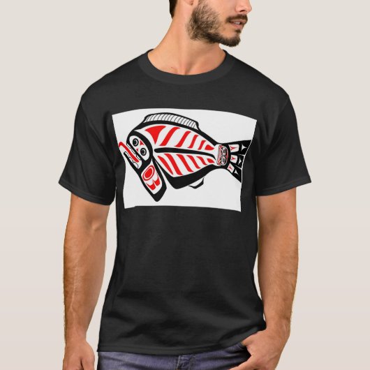 T-shirt Flétan de Tlingit (Devant)