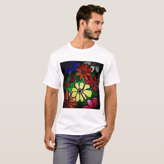 T-shirt fleur (Devant entier)