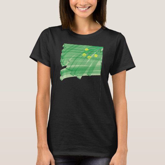 T-shirt Fleur Abstraite (Devant)