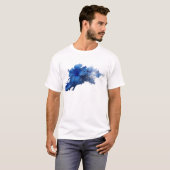 T-shirt Fleur abstraite chic graphisme de designer (Devant entier)