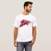 T-shirt Fleur abstraite classique 11 Création originale (Devant entier)