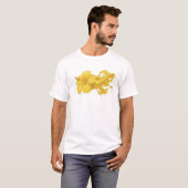 T-shirt Fleur abstraite classique Graphisme de designer (Devant entier)