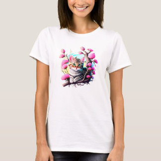 T-shirt Fleur acrylique
