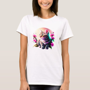 T-shirt Fleur acrylique