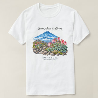 T-Shirt Fleur Alpine Komakusa – Couleur claire