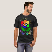 T-shirt Fleur Amour Arc-en-ciel (Devant entier)