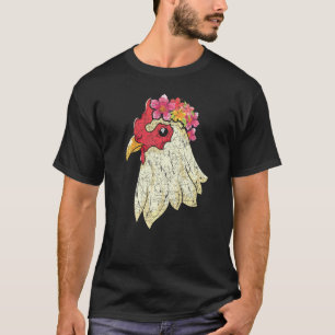 T-shirt Fleur Animal  Ferme Animal Fermier Oiseau Fleur Ch