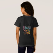 T-Shirt Fleur avec le temps (Dos entier)