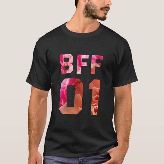 T-shirt Fleur BFF 01 - Best Friends Forever (Devant)