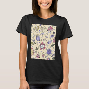 T-shirt Fleur Bige Scandi Fleur Ethnique Mignonne Automne