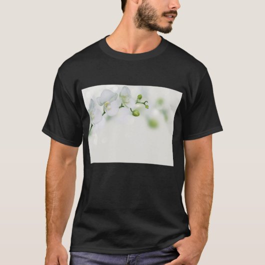 T-shirt Fleur blanche élégante (Devant)