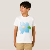 T-shirt Fleur bleue (Devant entier)