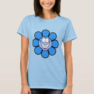 T-Shirt Fleur Bleue Joyeuse