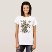T-shirt Fleur botanique de rhododendron (Devant entier)