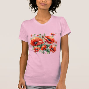 T-shirt fleur cadeau cadeau cadeau cadeau été