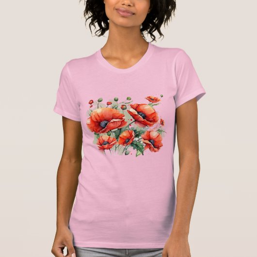 T-shirt fleur cadeau cadeau cadeau cadeau été (Devant)