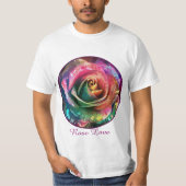 T-shirt Fleur céleste : Rose Alien (Devant)