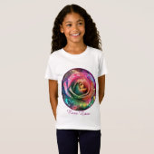T-Shirt Fleur céleste : Rose Alien (Devant entier)
