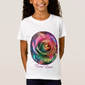 T-Shirt Fleur céleste : Rose Alien (Devant)
