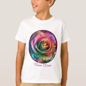 T-shirt Fleur céleste : Rose Alien (Devant)