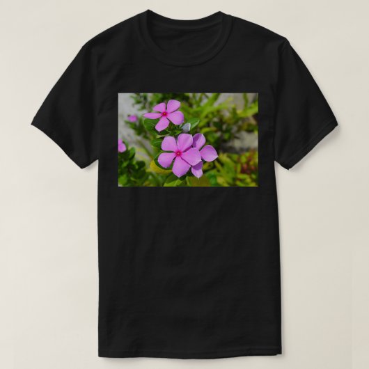 T-shirt Fleur climatique tropicale avec feuilles verts pou (Design devant)
