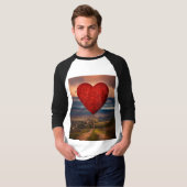 T-shirt Fleur Coeur en floraison (Devant entier)