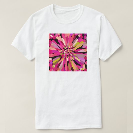 T-shirt Fleur Confetti Rose (Design devant)