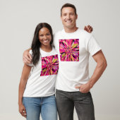 T-shirt Fleur Confetti Rose (Unisexe)