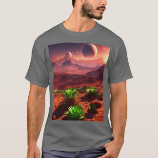 T-shirt "Fleur cosmique : Planète de l'Tee Plante"