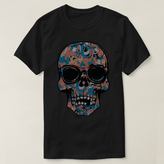 T-shirt fleur crânienne (Design devant)