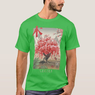 T-shirt Fleur d'arbre Sakura de fleurs de cerisier japonai