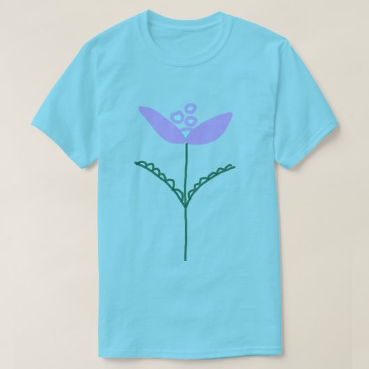 T-shirt Fleur d'art abstrait (Design devant)