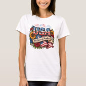 T-shirt Fleur de 250 ans de liberté (Devant)