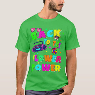 T-shirt Fleur de Backohe Power rétro
