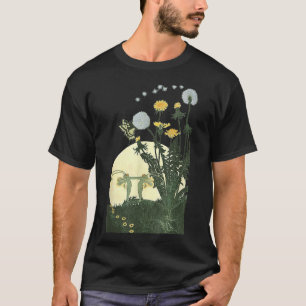 T-shirt Fleur de bois Enchantée Jardin Danse Lune