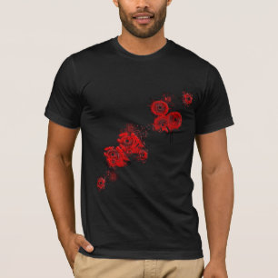 T-shirt fleur de bombardement