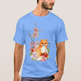 T-shirt Fleur de cerisier japonais Cadeaux Vintages Pr