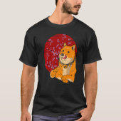 T-shirt Fleur de cerisier japonais Shiba Inu Chien (Devant)