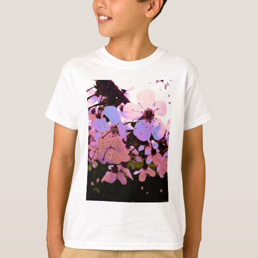 T-shirt Fleur de cerisier rose (Devant)