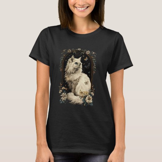T-shirt Fleur de chat persan (Devant)