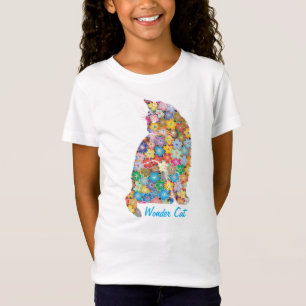 T-Shirt Fleur de chats Kitty Kitten