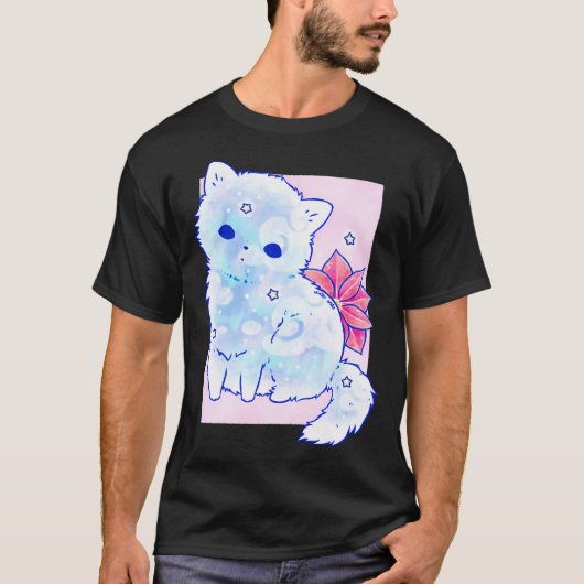 T-shirt Fleur de chats neigeux (Devant)