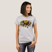 T-shirt Fleur de chrysanthème mère florale (Devant entier)