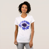 T-shirt Fleur de corail bleu (Devant entier)